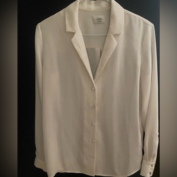 Aritzia Wilfred Flowy Button up/ Monocle Button up 2XS - Picture 4 of 7